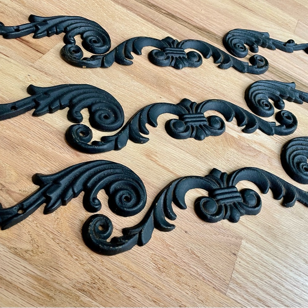 🌹9 Piece ORNATE ornamental iron accent DECOR pieces - Picture 4 of 8